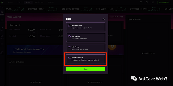 ZKX 协议空投教程